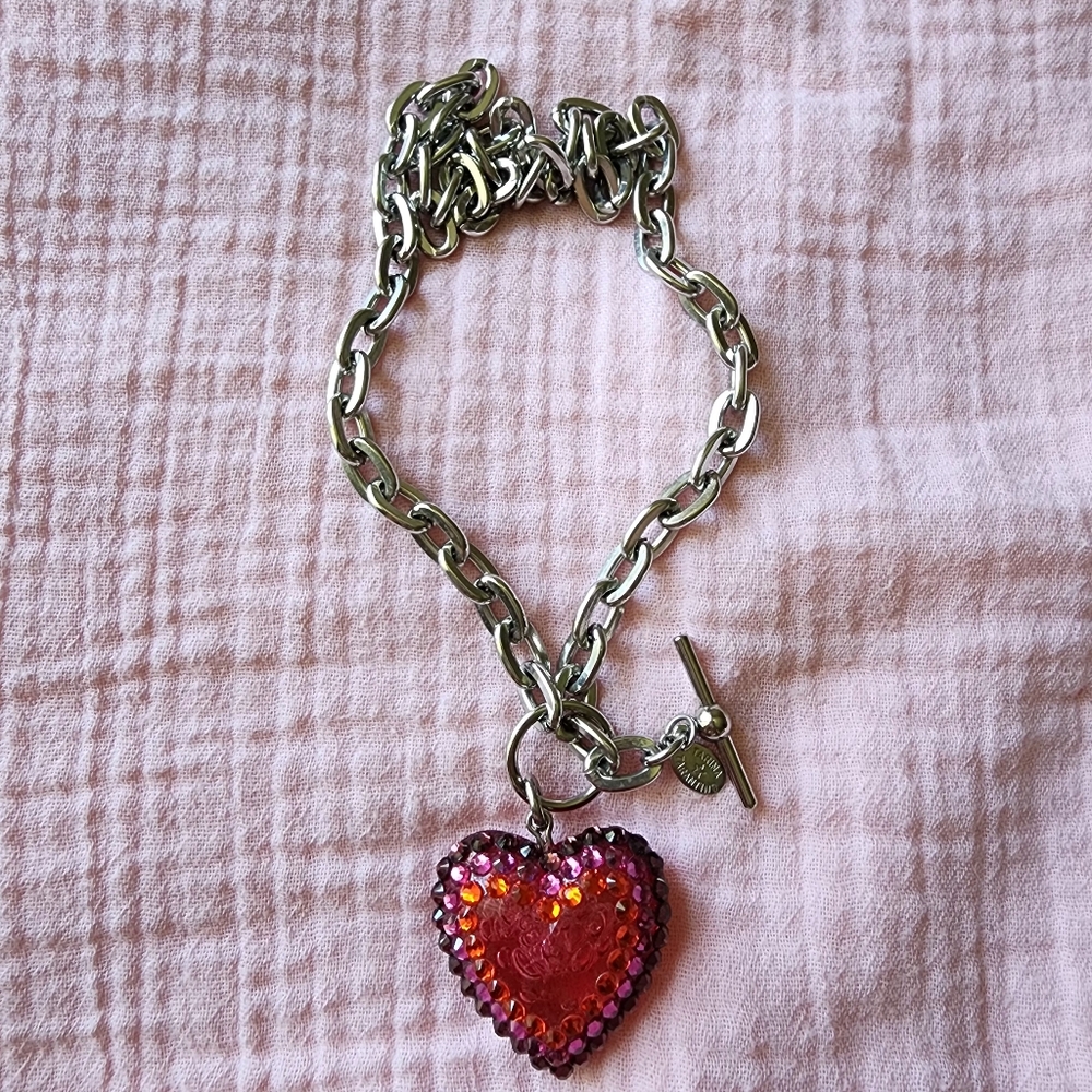 Tarina Tarantino Heart Toggle Necklace